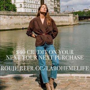 $40 off your next Rouje purchase .